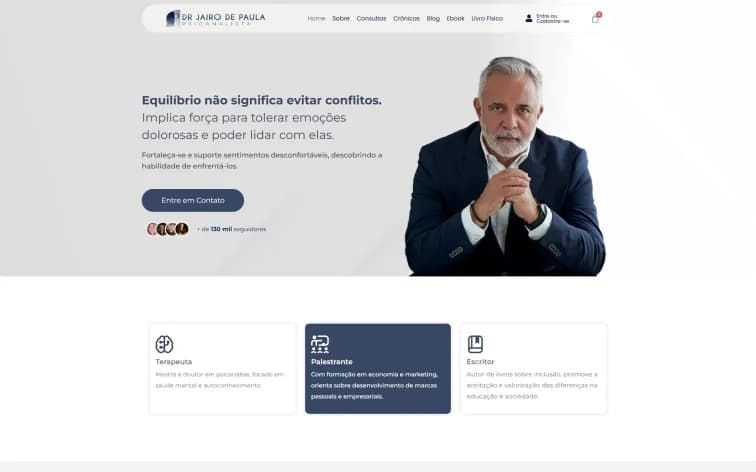 Site Jairo de Ápula, feito pela Grapix
